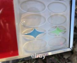 VINTAGE Drink Coca Cola Vending Machine Panel Sign Display Starburst