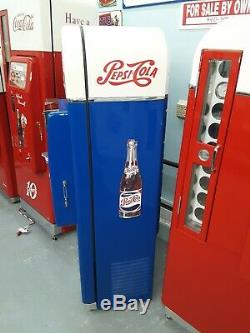 VMC Pepsi 81 D Coca Cola Coke Machine, American Icon Pro Restoration Vendo 44 56