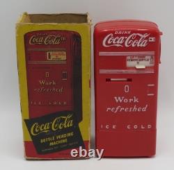 VTG 1950's Coca-Cola Vending Machine Bank, Original Box