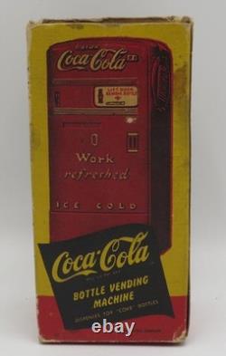 VTG 1950's Coca-Cola Vending Machine Bank, Original Box