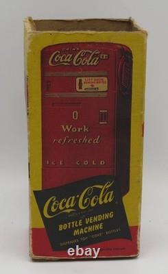 VTG 1950's Coca-Cola Vending Machine Bank, Original Box
