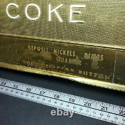 VTG 1960's HAVE A COKE Coca-Cola Machine 34 Gold Coin Slot Face Vending Part