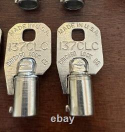 VTG Chicago Lock Co Vending Machine Round Tubular Barrel 11 Key 137CLC BOX OF 36