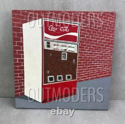 VTG Original Painting Mid Century Modern Coca-Cola Machine Vending Machine Retro