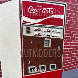 VTG Original Painting Mid Century Modern Coca-Cola Machine Vending Machine Retro