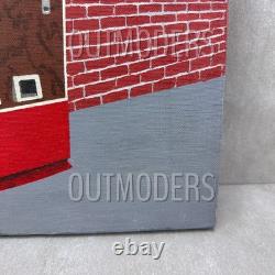 VTG Original Painting Mid Century Modern Coca-Cola Machine Vending Machine Retro