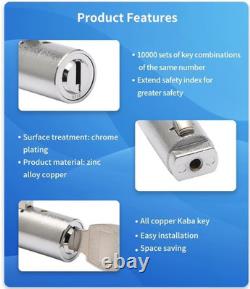 Vending Machine Lock Brass Lock with High Security Dimple Key for Soda, Snack