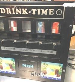 Vending Shop Cold Drinks Time / Refrigerated / 115V 5 Flavors / 40 Cans