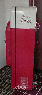 Vendo 1955 Original Paint Coke Vending Machine With Wheels Vmc-44 Pick Up Only