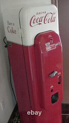 Vendo 1955 Original Paint Coke Vending Machine With Wheels Vmc-44 Pick Up Only