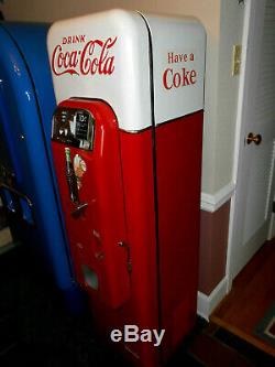 Vendo 44 Coca Cola Soda Coke Machine Older Restoration Works Great