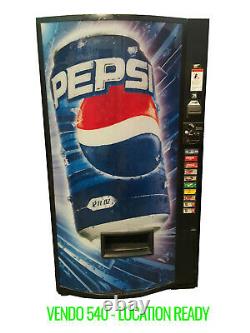 Vendo 540 10 Select Soda Vending Machine Drink Machine LOCATION READY