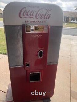 Vendo 80 Coca-Cola Machine- Cools, Coin Mech Works, Inside Cylinders turns