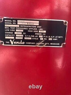 Vendo 80 Coca-Cola Machine- Cools, Coin Mech Works, Inside Cylinders turns