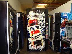 Vendo Pepsi Multi Price Soda Vending Mach. 12, 16 & 20 oz 10 Selection