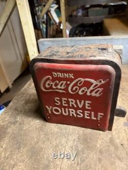 Vendo Soda Pop Drink Coca Cola Serve Yourself Vending Machine Coin Slot Parts