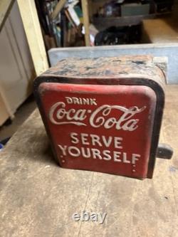 Vendo Soda Pop Drink Coca Cola Serve Yourself Vending Machine Coin Slot Parts