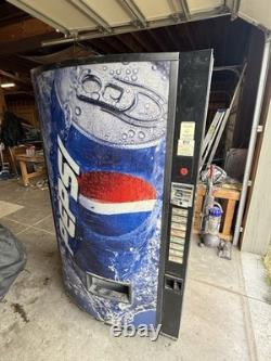 Vendo V407 Pepsi Can Vending Machine Coin Changer 115V Commercial Dispenser