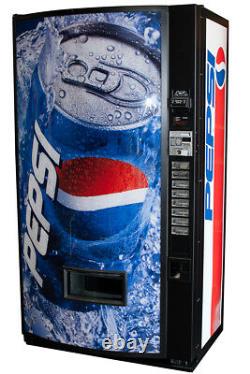Vendo V407 Refurbished Single Price Soda Vending Machine Pepsi FREE SHIPPING