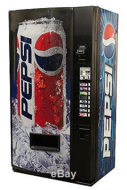 Vendo V480 8 Selection Single Price Soda Can Vending Machine with Pepsi Graphic