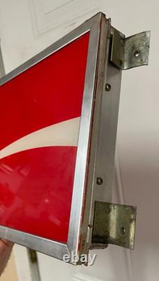 Vgt Coca Cola Vending Machine Sign 25 1/2 X 9 1960's Nice Condition Decor
