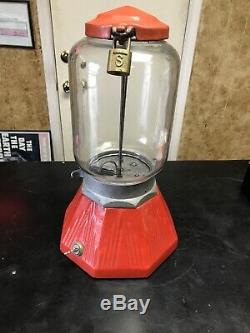 Vintage 1930s NORTHWESTERN PENNY PEANUTS or CANDY GUM MACHINE Old Soda Fountain