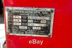 Vintage 1950 Coke RED Coca Cola VMC 27A 33 Vendorlator Bottle Vending Machine