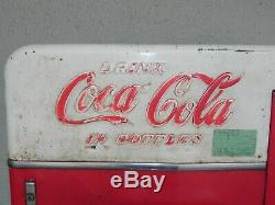 Vintage 1950's Coca Cola Vendo H110 F 10 Cent Soda Vending Machine