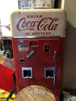 Vintage 1950s Double Chute Coca-Cola Machine WORKS