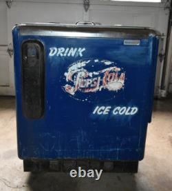 Vintage 1950s Pepsi-Cola Cooler Embossed Ice Chest Project Piece