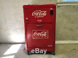 Vintage 1950s Vendo A23 Coca Cola Spin Top Vending Machine