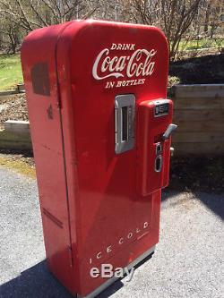 Vintage 1950s Vendo Coke Coca Cola Soda Vending Machine Model F39b5