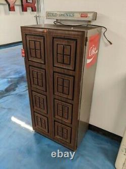 Vintage 1960's Coca Cola Vending Machine, Coin Operated, Fake Wood