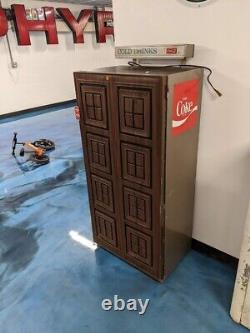 Vintage 1960's Coca Cola Vending Machine, Coin Operated, Fake Wood