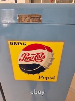 Vintage 1960s Pepsi La Cross 90 vending machine, restored