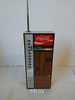 Vintage 1980's Coca-Cola Vending Machine AM/FM Radio Works Benefits Hospice