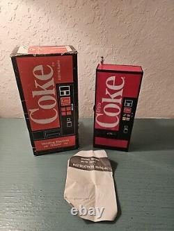 Vintage 1980's Coca Cola Vending Machine Radio, Unused, Original Box-Very Rare