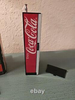 Vintage 1980's Coca Cola Vending Machine Radio, Unused, Original Box-Very Rare