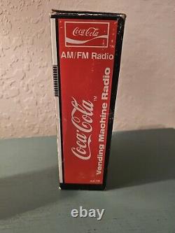 Vintage 1980's Coca Cola Vending Machine Radio, Unused, Original Box-Very Rare