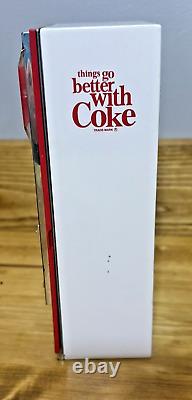 Vintage 1996 Vendo Coca-Cola Retro Mini Vending Machine Musical Bank Lights TaB