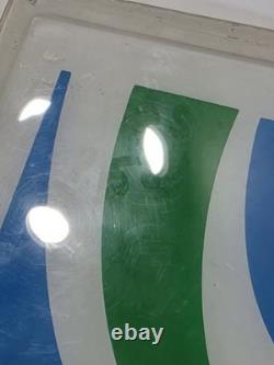 Vintage 7UP Vending Machine Plastic Panel Sign 29 X 9.75