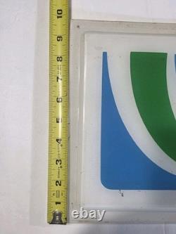 Vintage 7UP Vending Machine Plastic Panel Sign 29 X 9.75