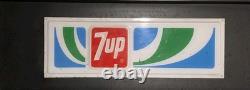 Vintage 7UP Vending Machine Plastic Panel Sign 29 X 9.75
