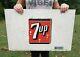 Vintage 7up Vending Machine Button Panel Advertising Sign 1970's 60's Metal