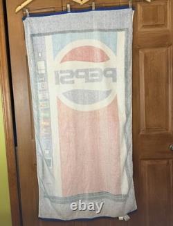 Vintage 80s Pepsi Cola Vending Machine Beach Towel Pepsi Diet Pepsi Mt Dew Slice