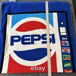 Vintage 80s Pepsi Cola Vending Machine Beach Towel Pepsi Diet Pepsi Mt Dew Slice