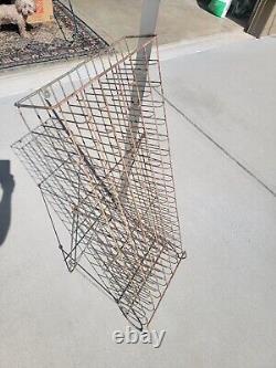 Vintage 96 GLASS BOTTLE Vending Wire Return Rack Coke, Pepsi, Soda, Coca Cola