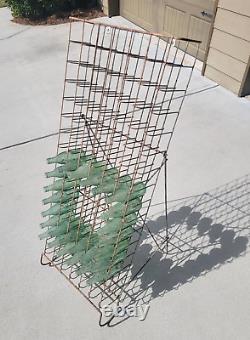 Vintage 96 GLASS BOTTLE Vending Wire Return Rack Coke, Pepsi, Soda, Coca Cola