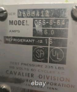 Vintage Cavalier Coke Machine 1960s 25 Cents Model No. Css-8-64 Fully Functional