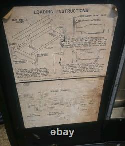 Vintage Cavalier Coke Machine 1960s 25 Cents Model No. Css-8-64 Fully Functional
